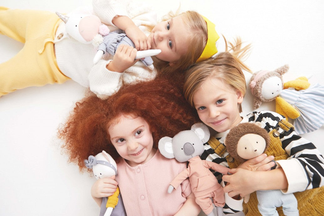 Peluche en coton, Cotti Motti, Simon le Lion (30 cm) - ORANGE TOYS