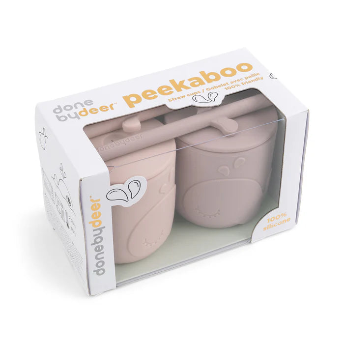 Peekaboo gobelet et paille lot de 2 Wally - DONE BY DEER