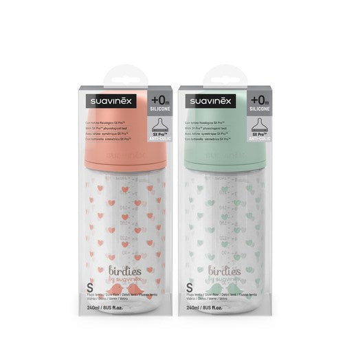 Biberon Verre Birdies 240ml - SUAVINEX