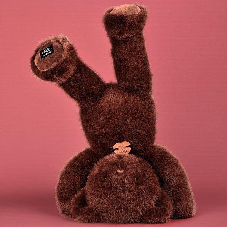 Ours en peluche Clémentin Marron Chocolat - 60 cm - HISTOIRE D'OURS