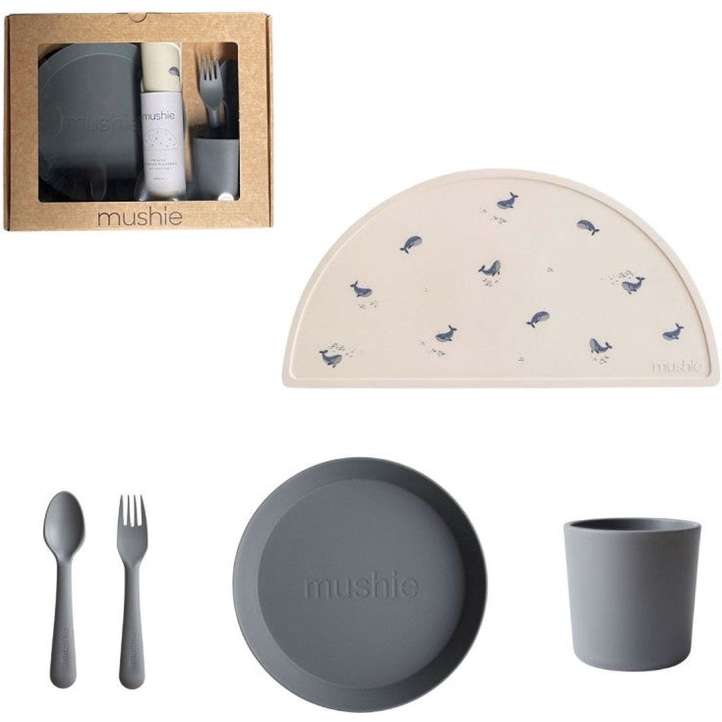Coffret repas 4 pièces Baleine - MUSHIE