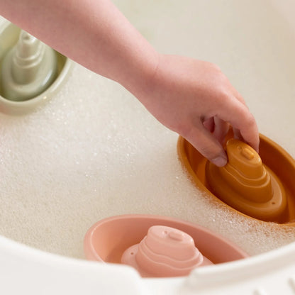 LITTLE DUTCH - Bateaux de bain empilables rose