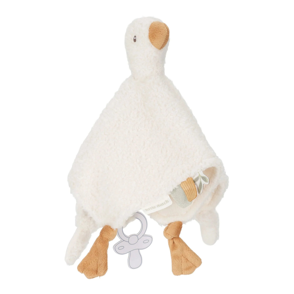 LITTLE DUTCH - Doudou attache tétine Oie blanc