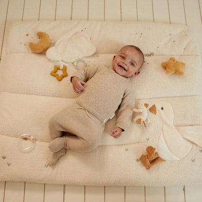 LITTLE DUTCH - Tapis de parc Blanc Newborn Naturals