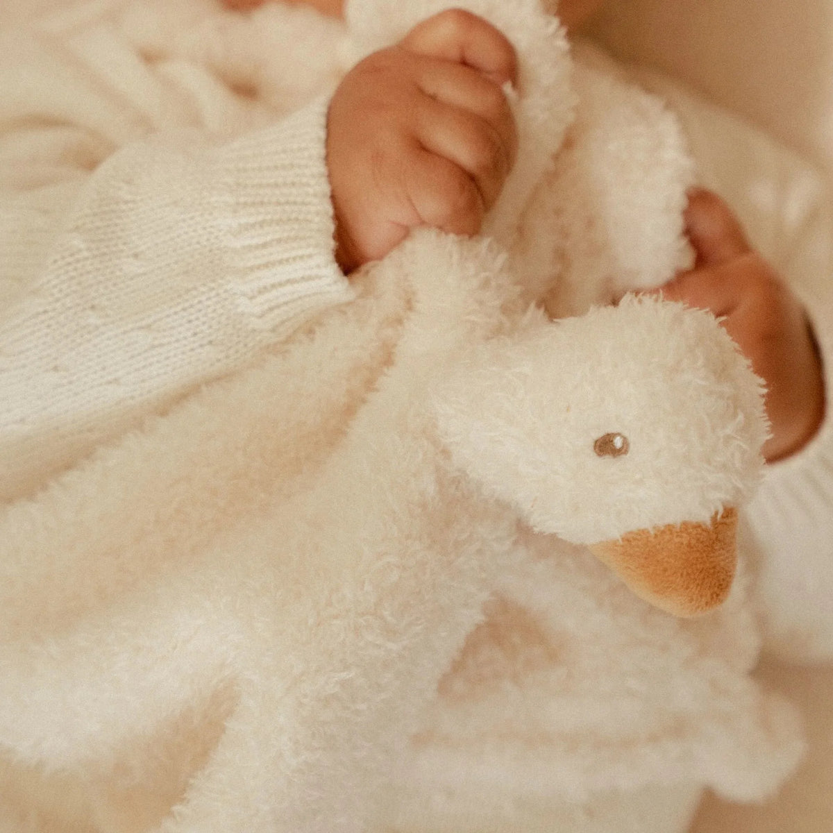 LITTLE DUTCH - Doudou attache tétine Oie blanc