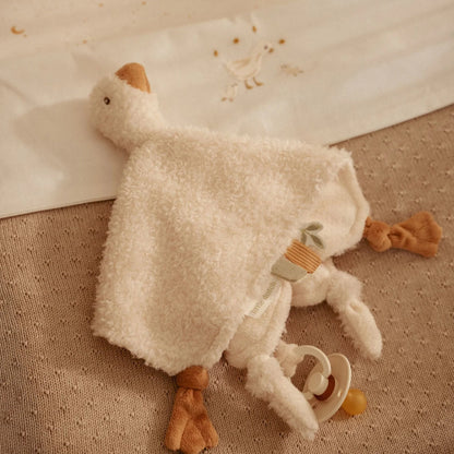 LITTLE DUTCH - Doudou attache tétine Oie blanc
