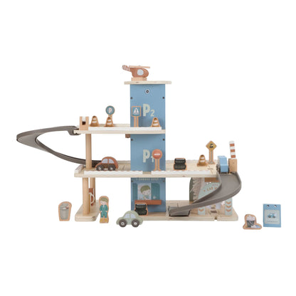 LITTLE DUTCH - Garage en bois bleu