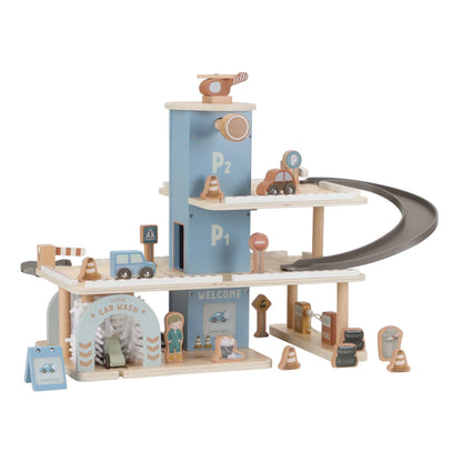 LITTLE DUTCH - Garage en bois bleu
