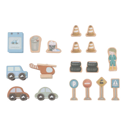 LITTLE DUTCH - Garage en bois bleu