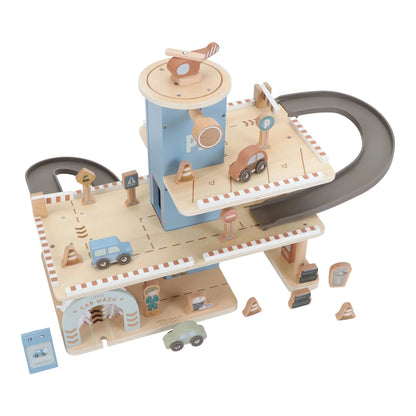 LITTLE DUTCH - Garage en bois bleu