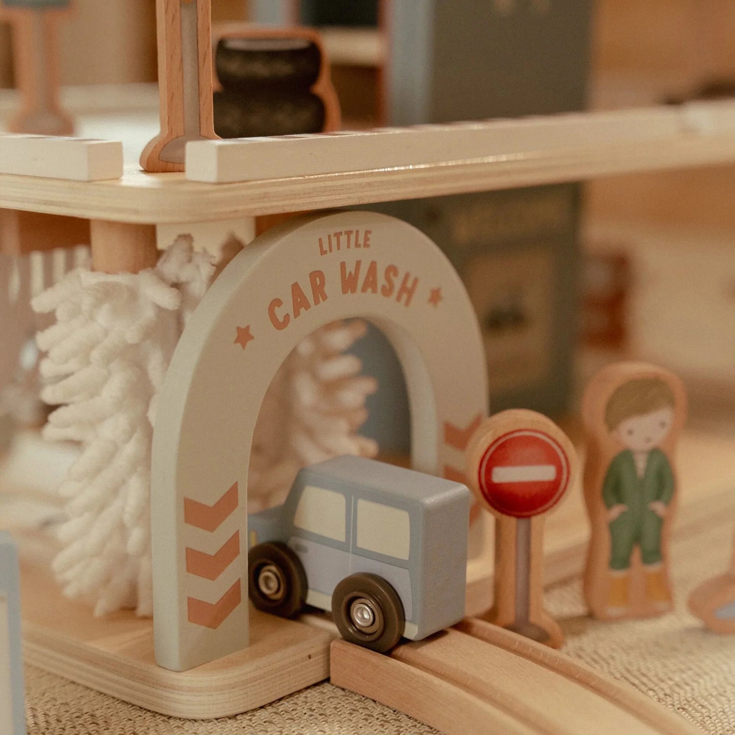 LITTLE DUTCH - Garage en bois bleu