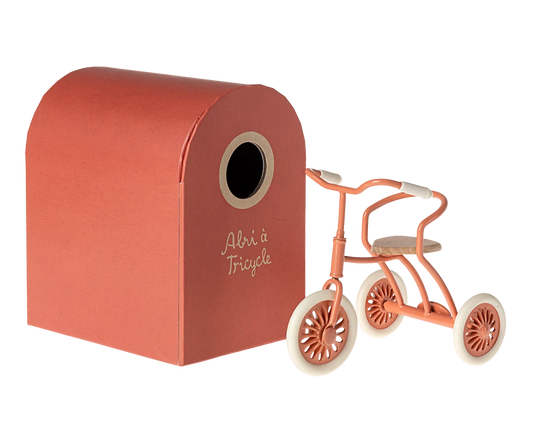 MAILEG - Abri à tricycle, Souris - Corail