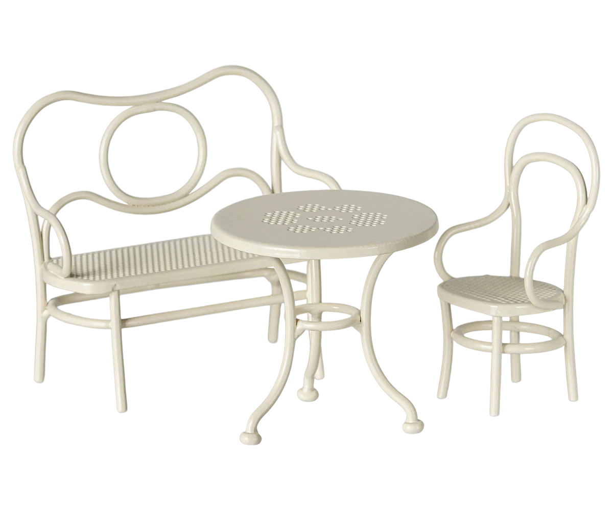 Table, banc & chaise, Souris, Small - Blanc cassé - MAILEG