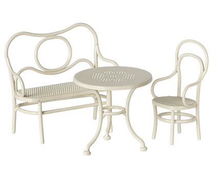 Table, banc & chaise, Souris, Small - Blanc cassé - MAILEG