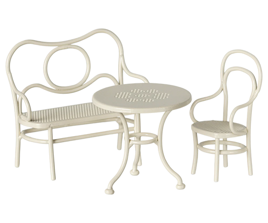 Table, banc & chaise, Souris, Small - Blanc cassé - MAILEG