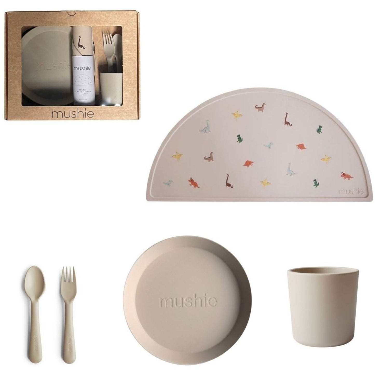 Coffret repas 4 pièces Dino - MUSHIE