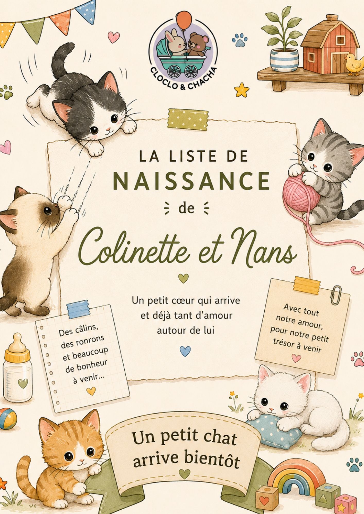 Liste de naissance de Colinette et Nans
