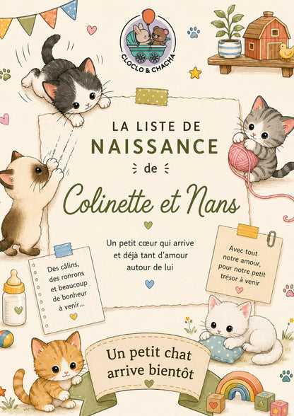 Liste de naissance de Colinette et Nans