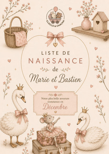 Liste de naissance de Marie et Bastien