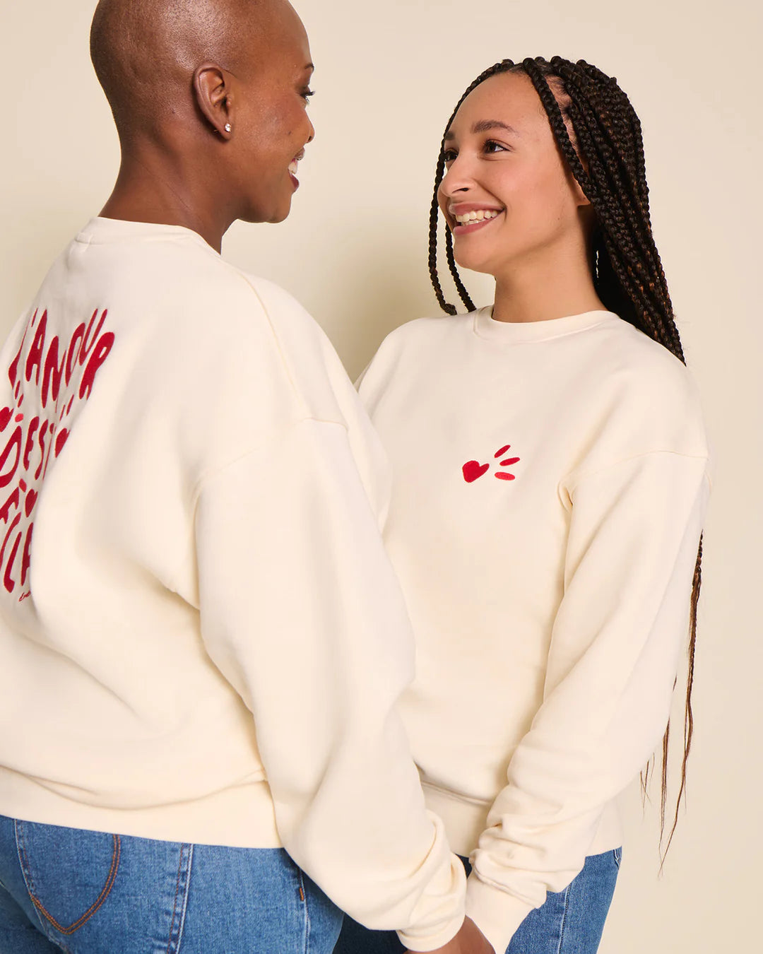 Sweat L'amour est déclaré adulte en coton - EMOI EMOI