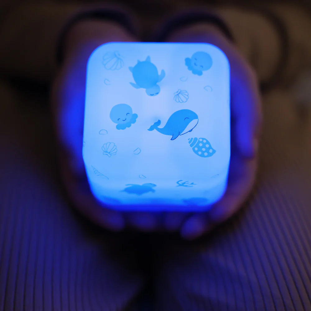 Veilleuse nomade Cube B Océan - CLOUD.B