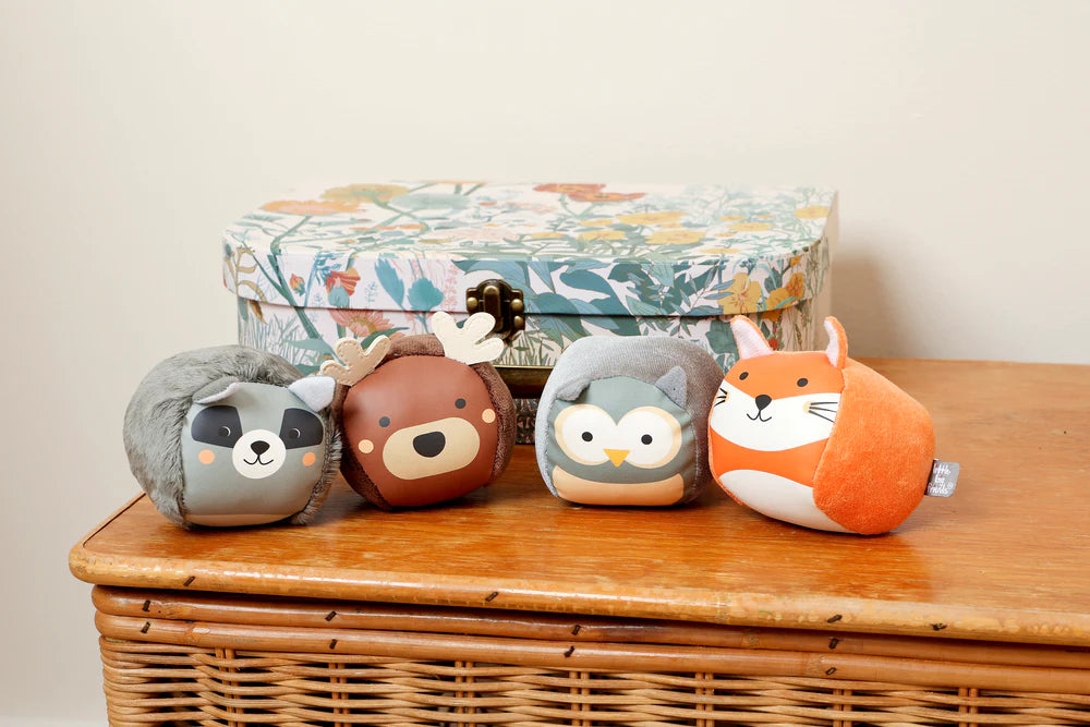 Set de 4 balles doudous Forêt - LITTLE BIG FRIENDS
