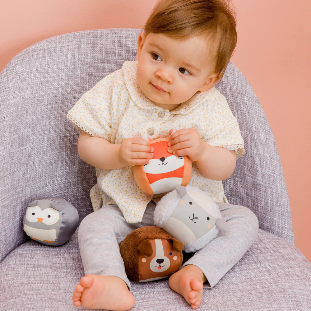 Set de 4 balles doudous Forêt - LITTLE BIG FRIENDS