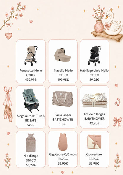 Liste de naissance de Marie et Bastien