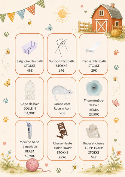 Liste de naissance de Colinette et Nans