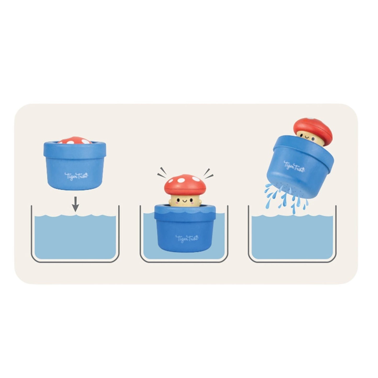 Jouet de bain Pop-Up Champignon - TIGER TRIBE