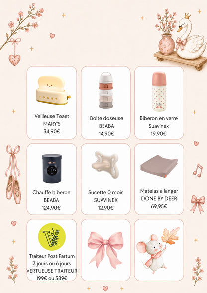 Liste de naissance de Marie et Bastien