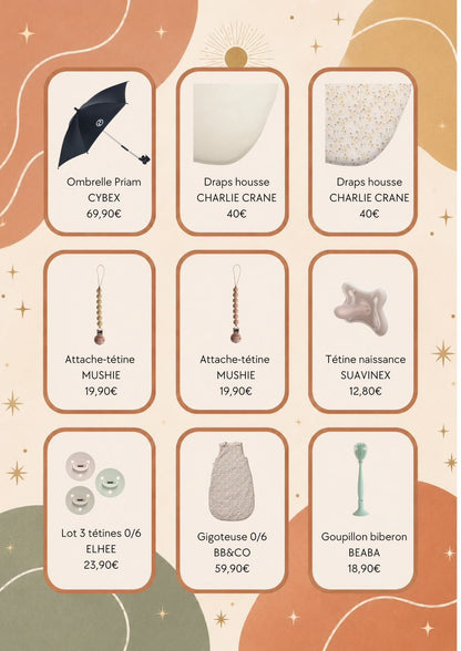Liste de naissance de Jessica et Sami