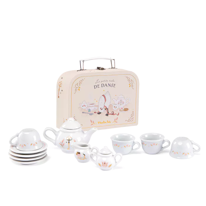 MOULIN ROTY - Valise dînette thé en porcelaine La petite école de danse