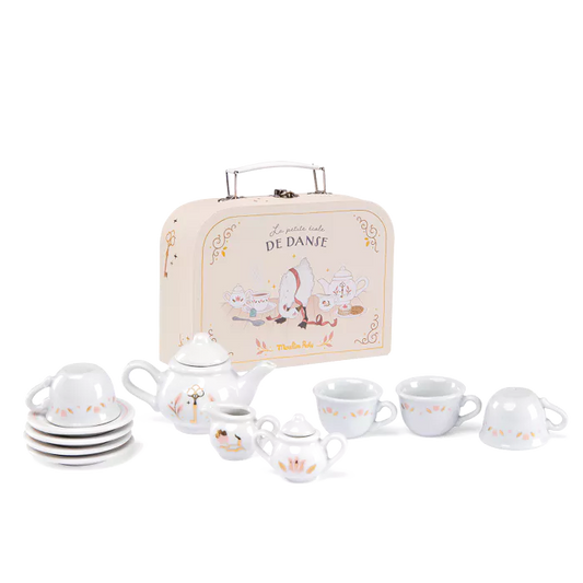 MOULIN ROTY - Valise dînette thé en porcelaine La petite école de danse