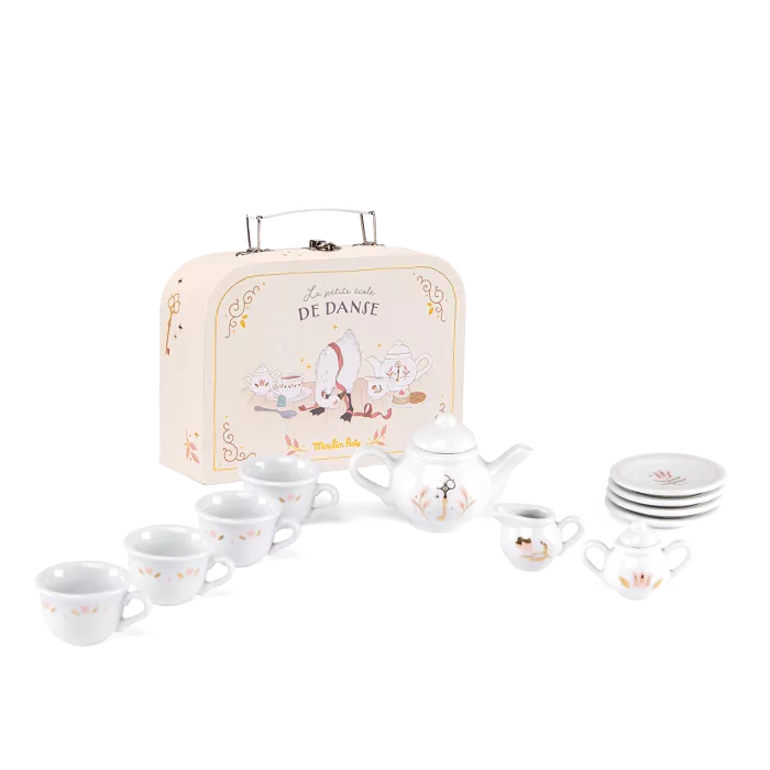 MOULIN ROTY - Valise dînette thé en porcelaine La petite école de danse