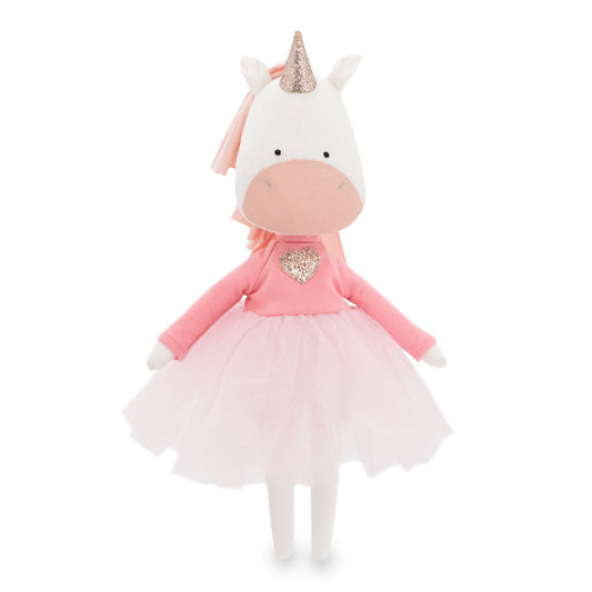 Peluche en coton, Cotti Motti, Daphné la Licorne (30cm) - ORANGE TOYS