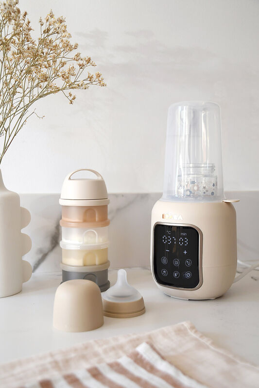 BEABA - Chauffe biberon Multi-Milk - Terre d'argile