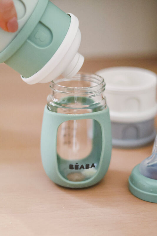 Biberon d'apprentissage en verre 2 en 1 - BEABA
