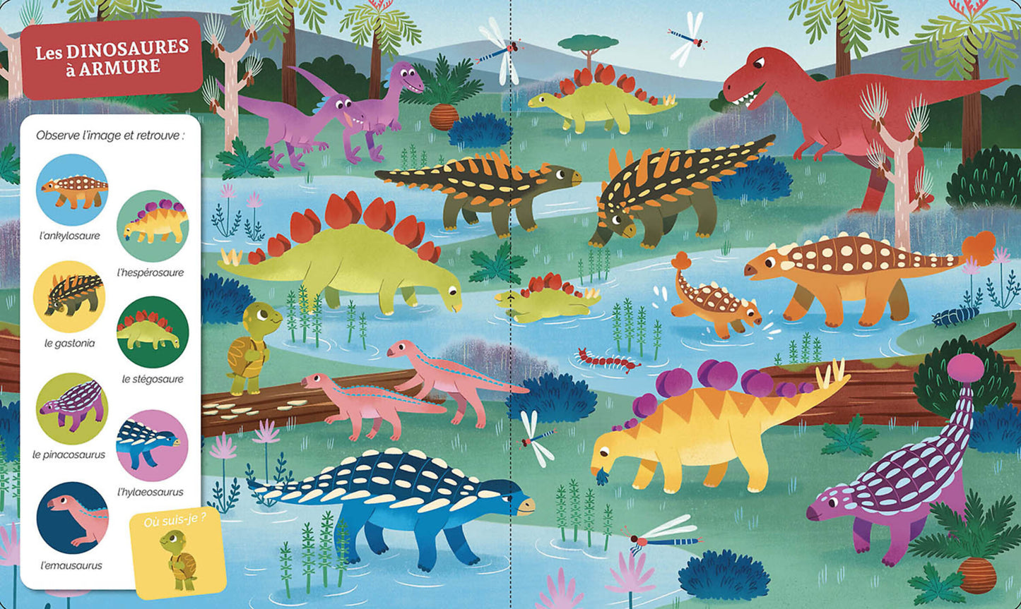 AUZOU - Livre cherche et trouve des tout petits - Les dinosaures