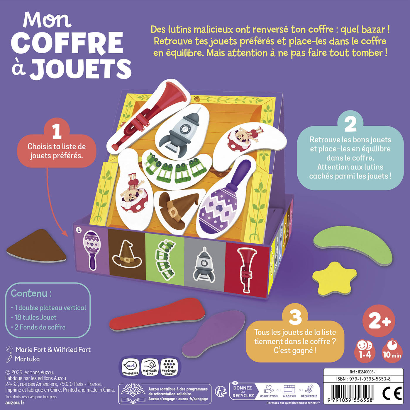 AUZOU - Grand jeu "Mon coffre à jouets"