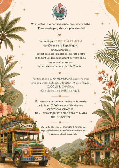 Liste de naissance de Jessica et Sami