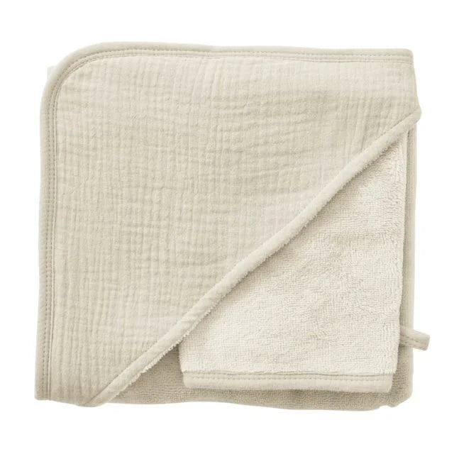 Cape de bain + gant plusieurs couleurs - BB&CO