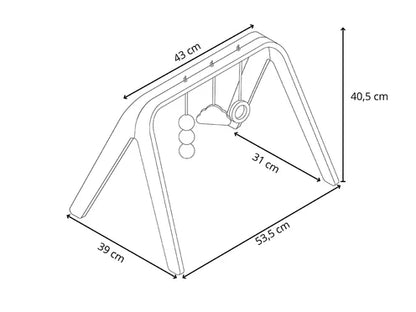 Arche d'éveil NAHO avec jouets en bois - CHARLIE CRANE