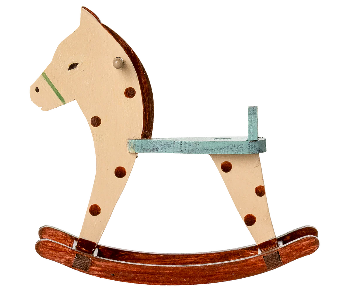 Cheval à bascule, Souris - A pois - MAILEG