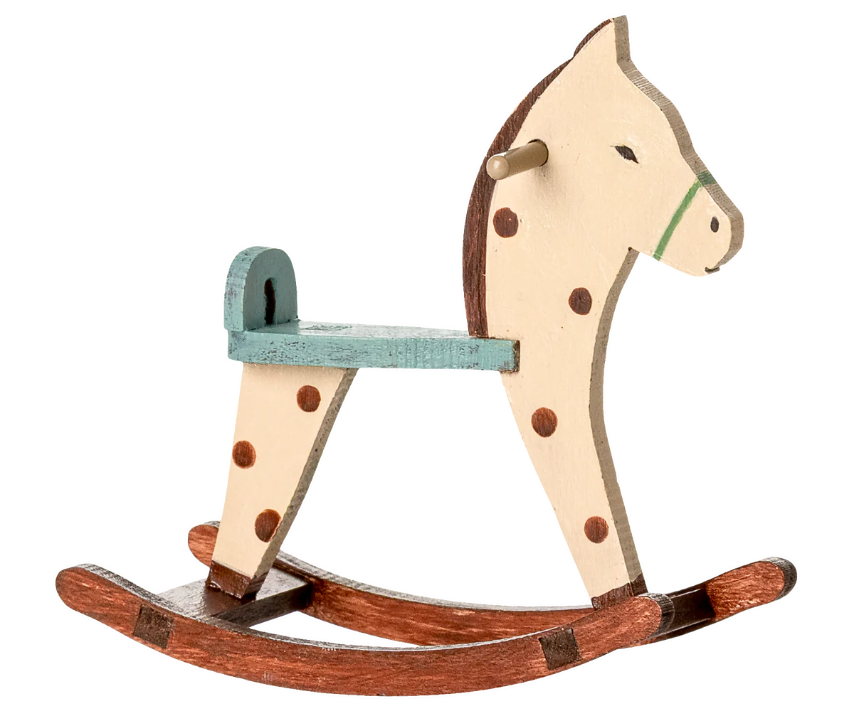 Cheval à bascule, Souris - A pois - MAILEG
