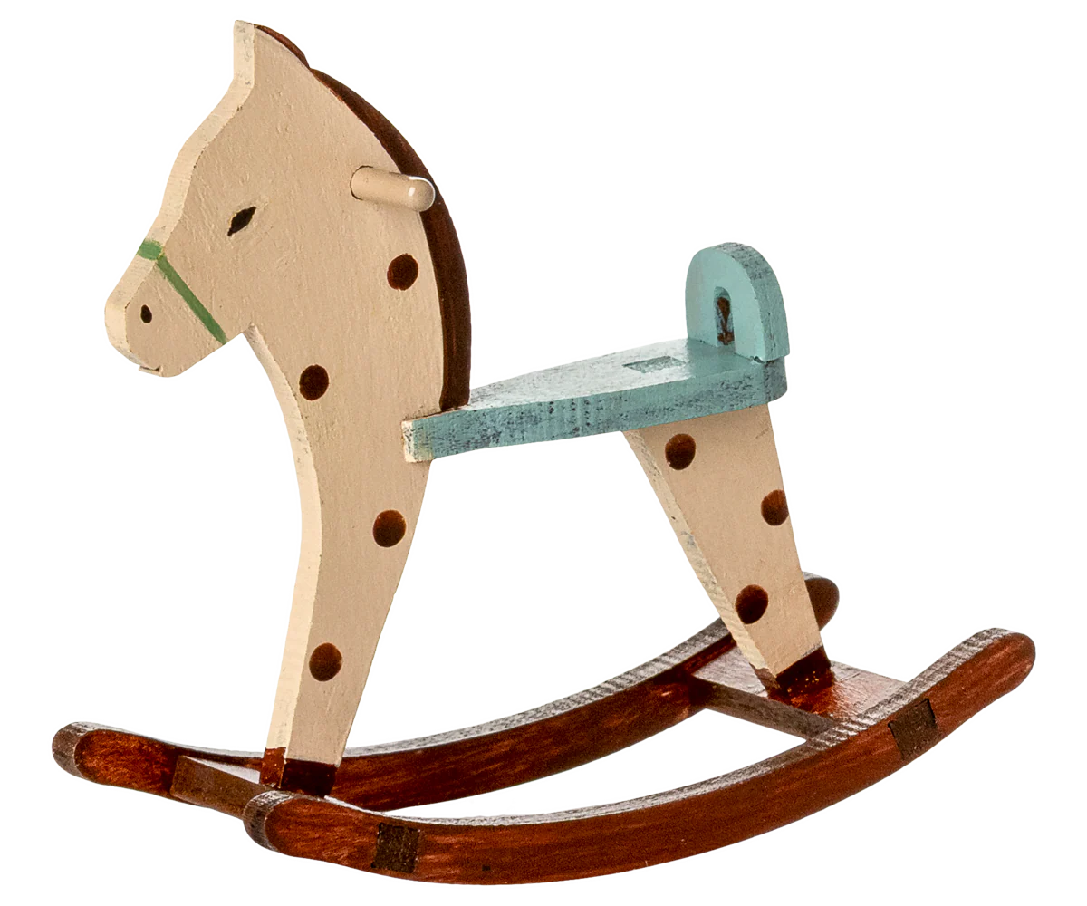 Cheval à bascule, Souris - A pois - MAILEG