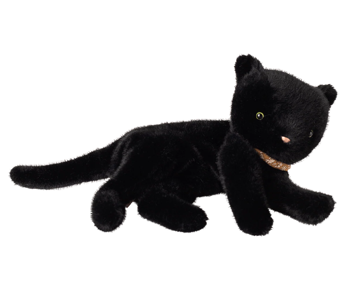 Peluche chaton endormi, Medium - Noir - MAILEG