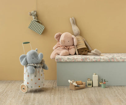 Peluche Eléphant, Grand - Poudre - MAILEG