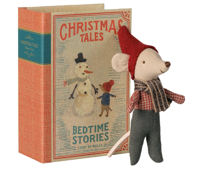 MAILEG - Souris de Noël, Bébé dans son coffret livre