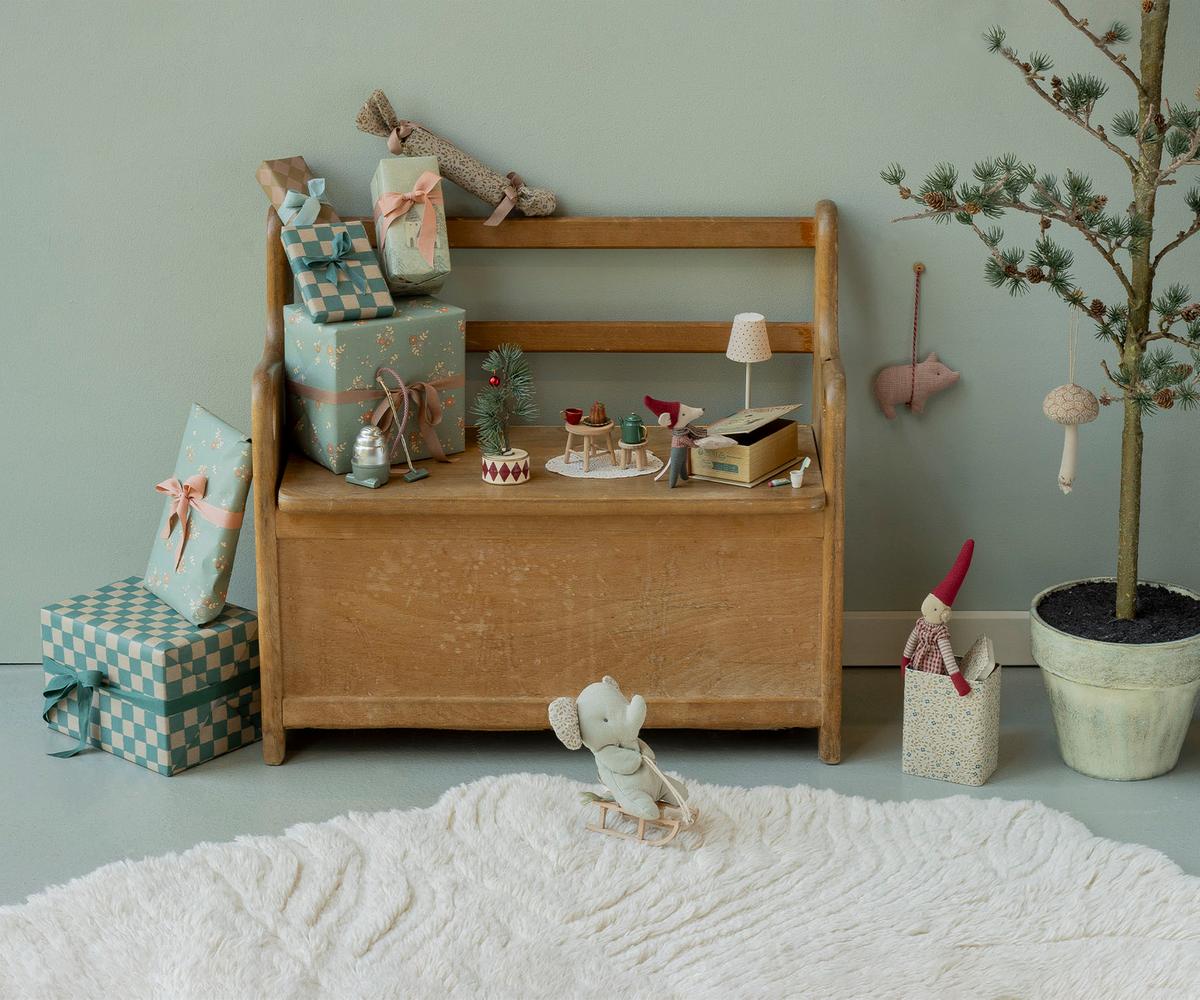 MAILEG - Souris de Noël, Bébé dans son coffret livre